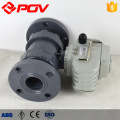 Flange Straight through UPVC Material Motorized ball valve